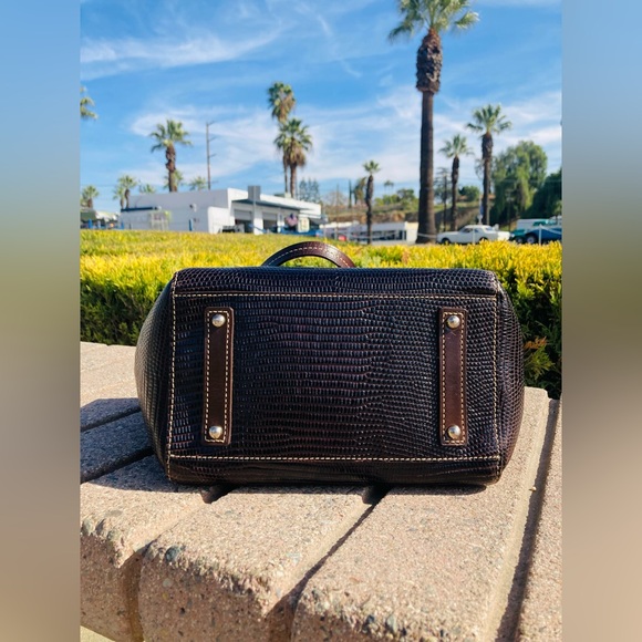 Dooney & Bourke Python Embossed Leather Tote - Picture 6 of 11